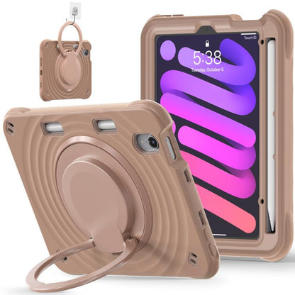 Rotation Handle Holder Silicone Hybrid PC Tablet Case, For iPad Air 13 2026 / 2025 / 2024, For iPad Air 11 2026 / 2025 / 2024, For iPad Pro 13 2025 / 2024, For iPad Pro 11 2025 / 2024, For iPad 10th Gen 10.9 2022, For iPad mini 2024 / mini 6