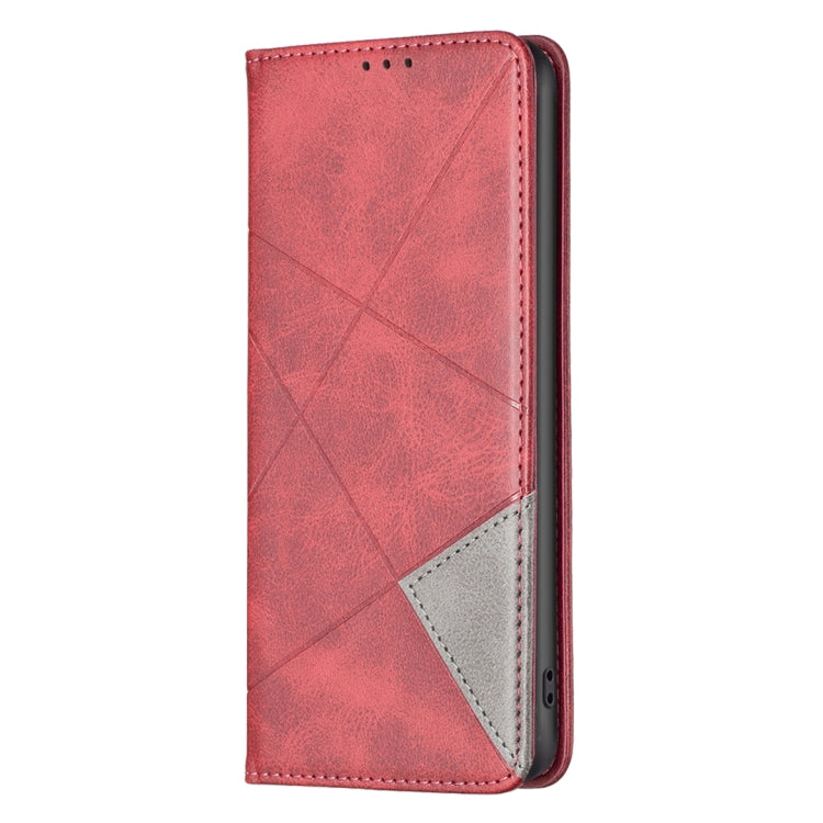 Rhombus Texture Magnetic Leather Phone Case, For Samsung Galaxy S24 FE 5G