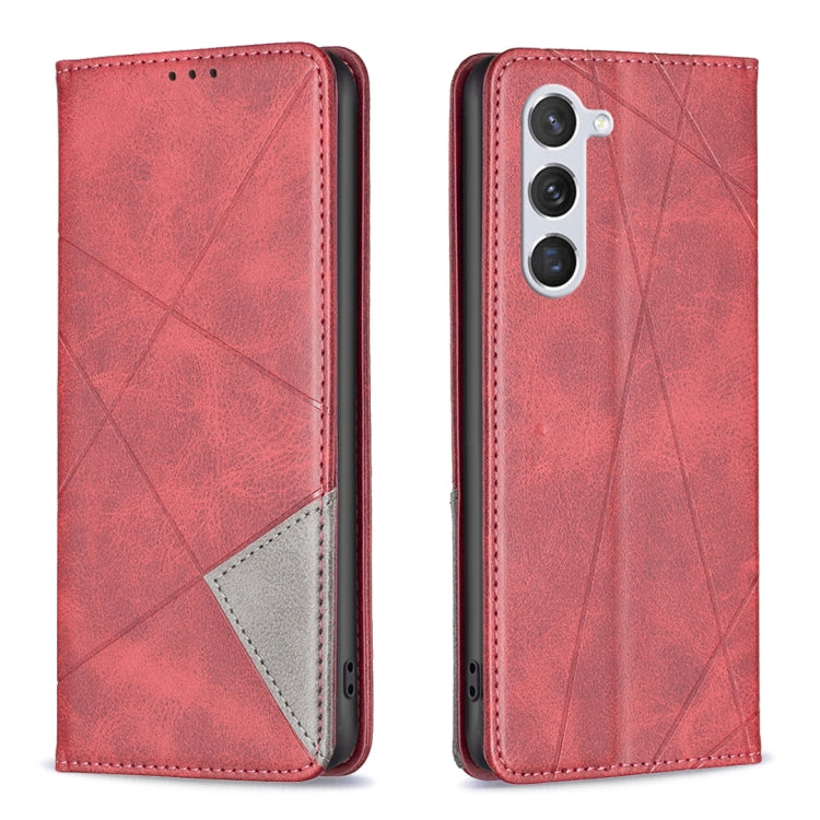 Rhombus Texture Magnetic Leather Phone Case, For Samsung Galaxy S25 Edge 5G, For Samsung Galaxy S25 5G, For Samsung Galaxy S25+ 5G, For Samsung Galaxy S25 Ultra 5G