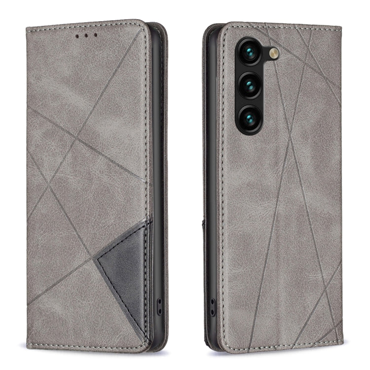 Rhombus Texture Magnetic Leather Phone Case, For Samsung Galaxy S25 Edge 5G, For Samsung Galaxy S25 5G, For Samsung Galaxy S25+ 5G, For Samsung Galaxy S25 Ultra 5G