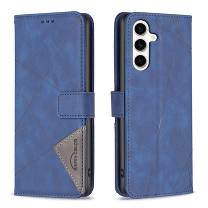 Magnetic Buckle Rhombus Texture Leather Phone Case, For Samsung Galaxy S25 5G, For Samsung Galaxy S25+ 5G, For Samsung Galaxy S25 Ultra 5G, For Samsung Galaxy S24 FE 5G
