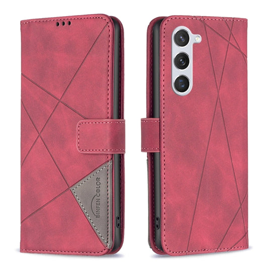 Magnetic Buckle Rhombus Texture Leather Phone Case, For Samsung Galaxy S25 5G, For Samsung Galaxy S25+ 5G, For Samsung Galaxy S25 Ultra 5G, For Samsung Galaxy S24 FE 5G