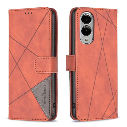 Magnetic Buckle Rhombus Texture Leather Phone Case, For Samsung Galaxy S25 Edge 5G, For Samsung Galaxy S25 5G, For Samsung Galaxy S25+ 5G, For Samsung Galaxy S25 Ultra 5G