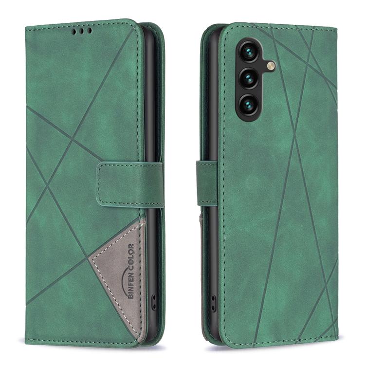Magnetic Buckle Rhombus Texture Leather Phone Case, For Galaxy S26 FE 5G, For Samsung Galaxy S26 Ultra 5G, For Samsung Galaxy S26 5G, For Samsung Galaxy S25 FE 5G