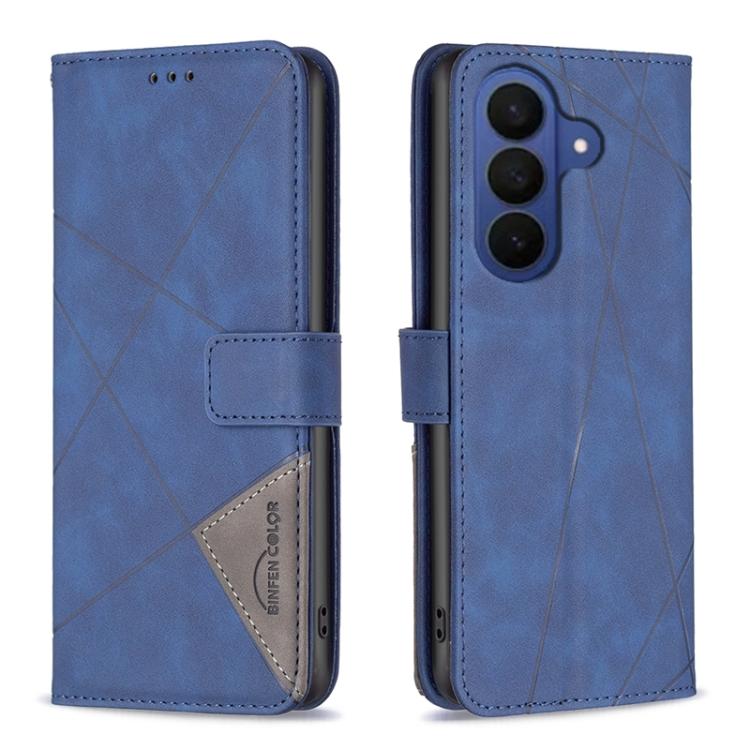 Magnetic Buckle Rhombus Texture Leather Phone Case, For Galaxy S26 FE 5G, For Samsung Galaxy S26 Ultra 5G, For Samsung Galaxy S26 5G, For Samsung Galaxy S25 FE 5G