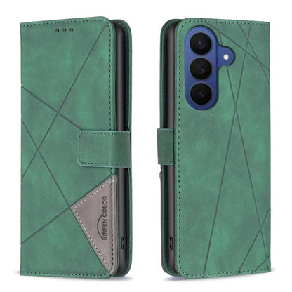 Magnetic Buckle Rhombus Texture Leather Phone Case, For Galaxy S26 FE 5G, For Samsung Galaxy S26 Ultra 5G, For Samsung Galaxy S26 5G, For Samsung Galaxy S25 FE 5G