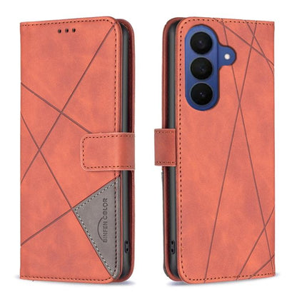 Magnetic Buckle Rhombus Texture Leather Phone Case, For Galaxy S26 FE 5G, For Samsung Galaxy S26 Ultra 5G, For Samsung Galaxy S26 5G, For Samsung Galaxy S25 FE 5G