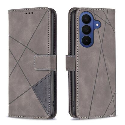 Magnetic Buckle Rhombus Texture Leather Phone Case, For Galaxy S26 FE 5G, For Samsung Galaxy S26 Ultra 5G, For Samsung Galaxy S26 5G, For Samsung Galaxy S25 FE 5G