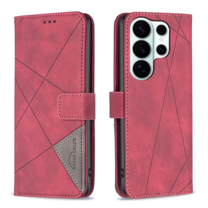 Magnetic Buckle Rhombus Texture Leather Phone Case, For Samsung Galaxy S26 Ultra 5G, For Samsung Galaxy S26 5G, For Samsung Galaxy S25 FE 5G, For Samsung Galaxy S25 Edge 5G