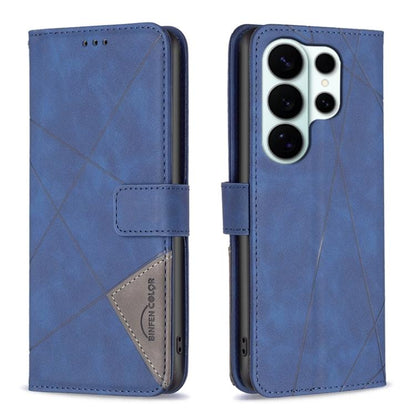Magnetic Buckle Rhombus Texture Leather Phone Case, For Samsung Galaxy S26 Ultra 5G, For Samsung Galaxy S26 5G, For Samsung Galaxy S25 FE 5G, For Samsung Galaxy S25 Edge 5G