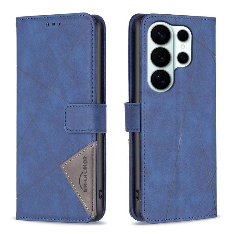 Magnetic Buckle Rhombus Texture Leather Phone Case, For Galaxy S26 FE 5G, For Samsung Galaxy S26 Ultra 5G, For Samsung Galaxy S26 5G, For Samsung Galaxy S25 FE 5G