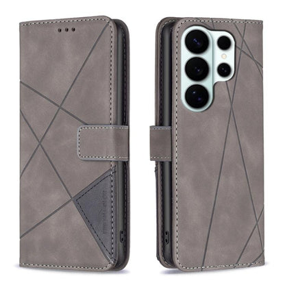 Magnetic Buckle Rhombus Texture Leather Phone Case, For Samsung Galaxy S26 Ultra 5G, For Samsung Galaxy S26 5G, For Samsung Galaxy S25 FE 5G, For Samsung Galaxy S25 Edge 5G