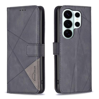 Magnetic Buckle Rhombus Texture Leather Phone Case, For Galaxy S26 FE 5G, For Samsung Galaxy S26 Ultra 5G, For Samsung Galaxy S26 5G, For Samsung Galaxy S25 FE 5G