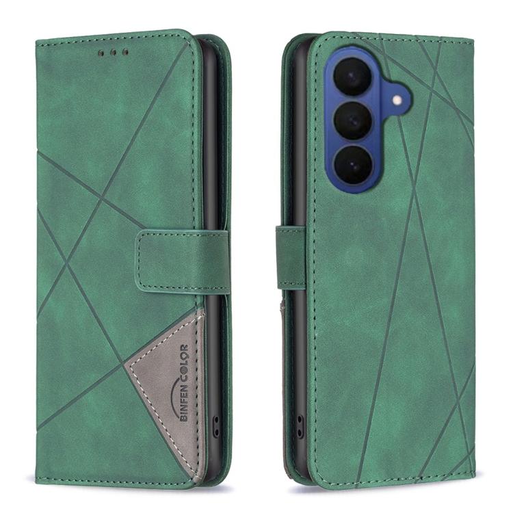 Magnetic Buckle Rhombus Texture Leather Phone Case, For Galaxy S26 FE 5G, For Samsung Galaxy S26 Ultra 5G, For Samsung Galaxy S26 5G, For Samsung Galaxy S25 FE 5G