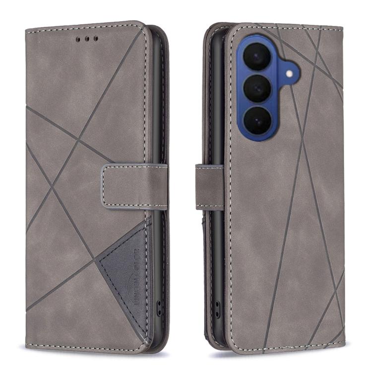 Magnetic Buckle Rhombus Texture Leather Phone Case, For Galaxy S26 FE 5G, For Samsung Galaxy S26 Ultra 5G, For Samsung Galaxy S26 5G, For Samsung Galaxy S25 FE 5G