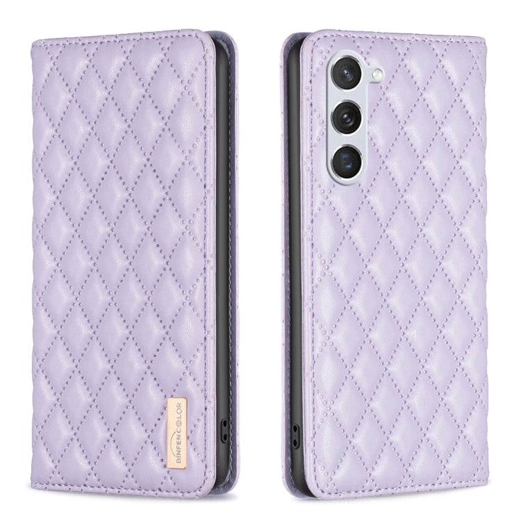 Diamond Lattice Magnetic Leather Flip Phone Case, For Galaxy S26 FE 5G, For Samsung Galaxy S25 5G, For Samsung Galaxy S25+ 5G, For Samsung Galaxy S25 Ultra 5G