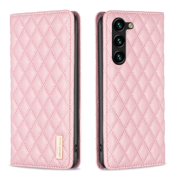 Diamond Lattice Magnetic Leather Flip Phone Case, For Galaxy S26 FE 5G, For Samsung Galaxy S25 5G, For Samsung Galaxy S25+ 5G, For Samsung Galaxy S25 Ultra 5G