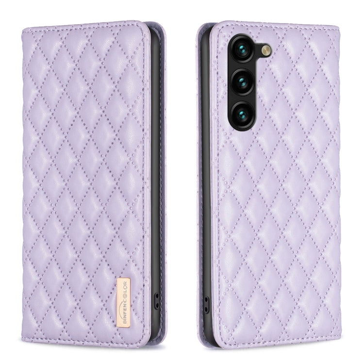 Diamond Lattice Magnetic Leather Flip Phone Case, For Galaxy S26 FE 5G, For Samsung Galaxy S25 5G, For Samsung Galaxy S25+ 5G, For Samsung Galaxy S25 Ultra 5G