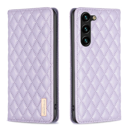 Diamond Lattice Magnetic Leather Flip Phone Case, For Galaxy S26 FE 5G, For Samsung Galaxy S25 5G, For Samsung Galaxy S25+ 5G, For Samsung Galaxy S25 Ultra 5G