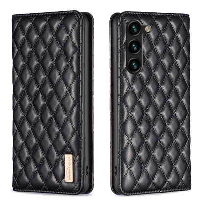 Diamond Lattice Magnetic Leather Flip Phone Case, For Galaxy S26 FE 5G, For Samsung Galaxy S25 5G, For Samsung Galaxy S25+ 5G, For Samsung Galaxy S25 Ultra 5G