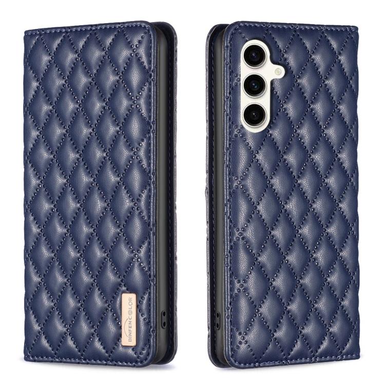 Diamond Lattice Magnetic Leather Flip Phone Case, For Galaxy S26 FE 5G, For Samsung Galaxy S25 5G, For Samsung Galaxy S25+ 5G, For Samsung Galaxy S25 Ultra 5G