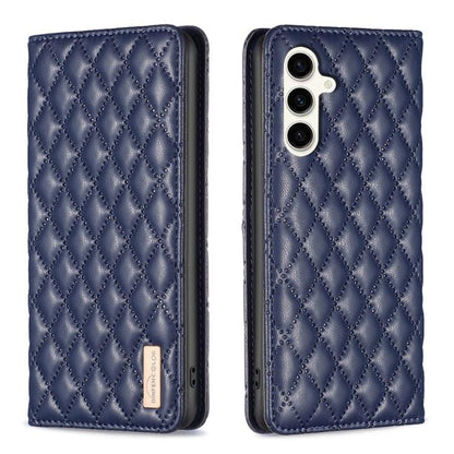 Diamond Lattice Magnetic Leather Flip Phone Case, For Galaxy S26 FE 5G, For Samsung Galaxy S25 5G, For Samsung Galaxy S25+ 5G, For Samsung Galaxy S25 Ultra 5G