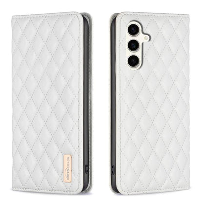 Diamond Lattice Magnetic Leather Flip Phone Case, For Galaxy S26 FE 5G, For Samsung Galaxy S25 5G, For Samsung Galaxy S25+ 5G, For Samsung Galaxy S25 Ultra 5G