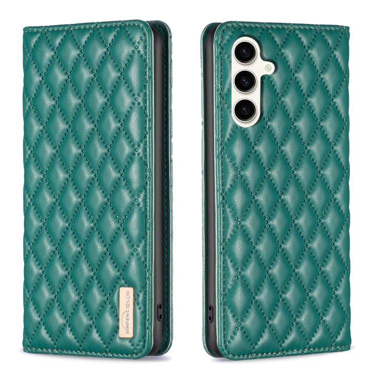 Diamond Lattice Magnetic Leather Flip Phone Case, For Galaxy S26 FE 5G, For Samsung Galaxy S25 5G, For Samsung Galaxy S25+ 5G, For Samsung Galaxy S25 Ultra 5G