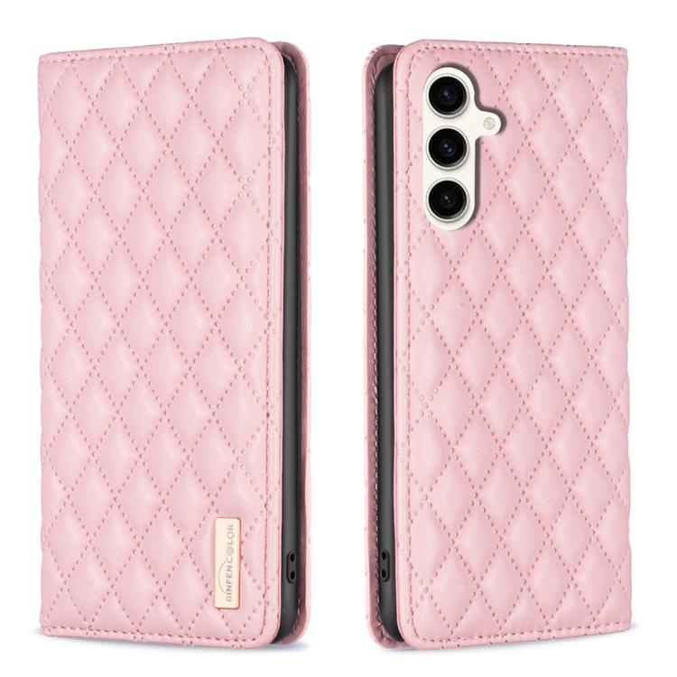 Diamond Lattice Magnetic Leather Flip Phone Case, For Galaxy S26 FE 5G, For Samsung Galaxy S25 5G, For Samsung Galaxy S25+ 5G, For Samsung Galaxy S25 Ultra 5G