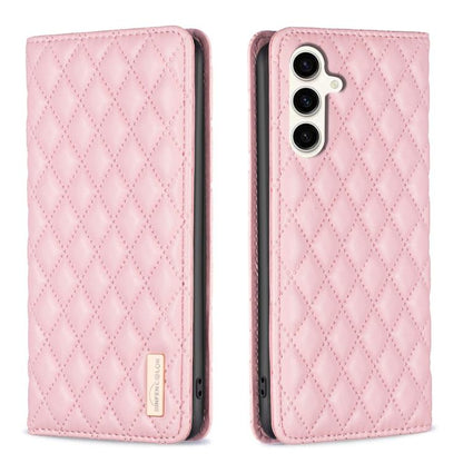 Diamond Lattice Magnetic Leather Flip Phone Case, For Galaxy S26 FE 5G, For Samsung Galaxy S25 5G, For Samsung Galaxy S25+ 5G, For Samsung Galaxy S25 Ultra 5G