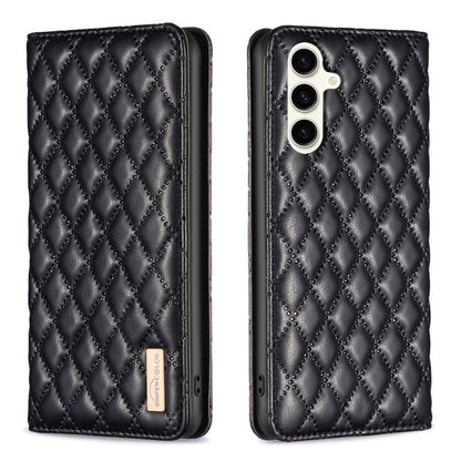Diamond Lattice Magnetic Leather Flip Phone Case, For Galaxy S26 FE 5G, For Samsung Galaxy S25 5G, For Samsung Galaxy S25+ 5G, For Samsung Galaxy S25 Ultra 5G