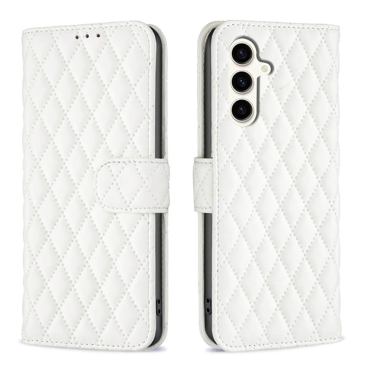 Diamond Lattice Wallet Flip Leather Phone Case, For Samsung Galaxy S25 5G, For Samsung Galaxy S25+ 5G, For Samsung Galaxy S25 Ultra 5G, For Samsung Galaxy S24 FE 5G