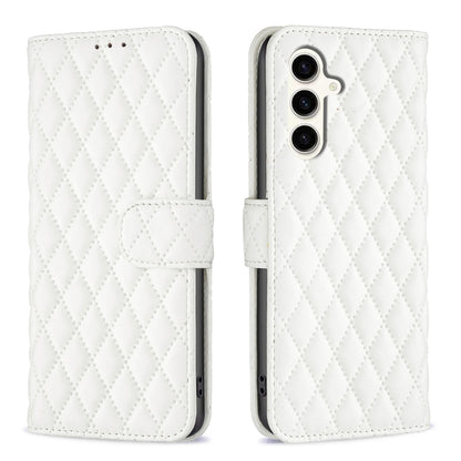 Diamond Lattice Wallet Flip Leather Phone Case, For Samsung Galaxy S25 5G, For Samsung Galaxy S25+ 5G, For Samsung Galaxy S25 Ultra 5G, For Samsung Galaxy S24 FE 5G