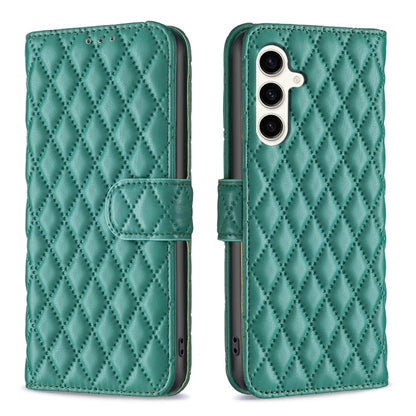 Diamond Lattice Wallet Flip Leather Phone Case, For Samsung Galaxy S25 Ultra 5G, For Samsung Galaxy S24 FE 5G