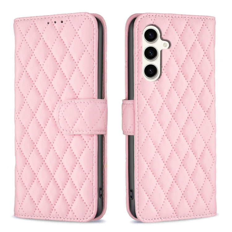Diamond Lattice Wallet Flip Leather Phone Case, For Samsung Galaxy S25 Ultra 5G, For Samsung Galaxy S24 FE 5G