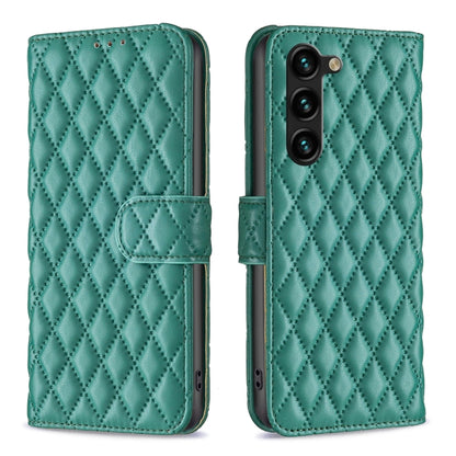 Diamond Lattice Wallet Flip Leather Phone Case, For Samsung Galaxy S25 5G, For Samsung Galaxy S25+ 5G, For Samsung Galaxy S25 Ultra 5G, For Samsung Galaxy S24 FE 5G