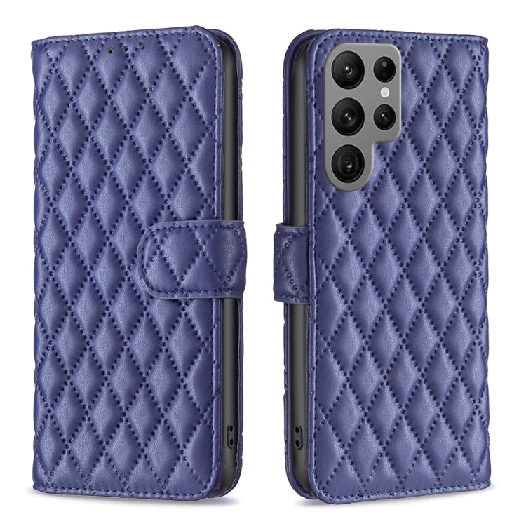 Diamond Lattice Wallet Flip Leather Phone Case, For Samsung Galaxy S25 Ultra 5G, For Samsung Galaxy S24 FE 5G