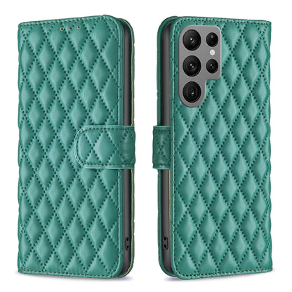 Diamond Lattice Wallet Flip Leather Phone Case, For Samsung Galaxy S25 Ultra 5G, For Samsung Galaxy S24 FE 5G