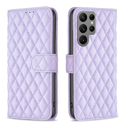 Diamond Lattice Wallet Flip Leather Phone Case, For Samsung Galaxy S25 Ultra 5G, For Samsung Galaxy S24 FE 5G