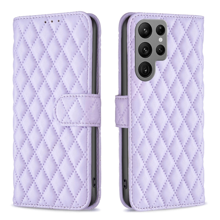 Diamond Lattice Wallet Flip Leather Phone Case, For Samsung Galaxy S25+ 5G, For Samsung Galaxy S25 Ultra 5G, For Samsung Galaxy S24 FE 5G