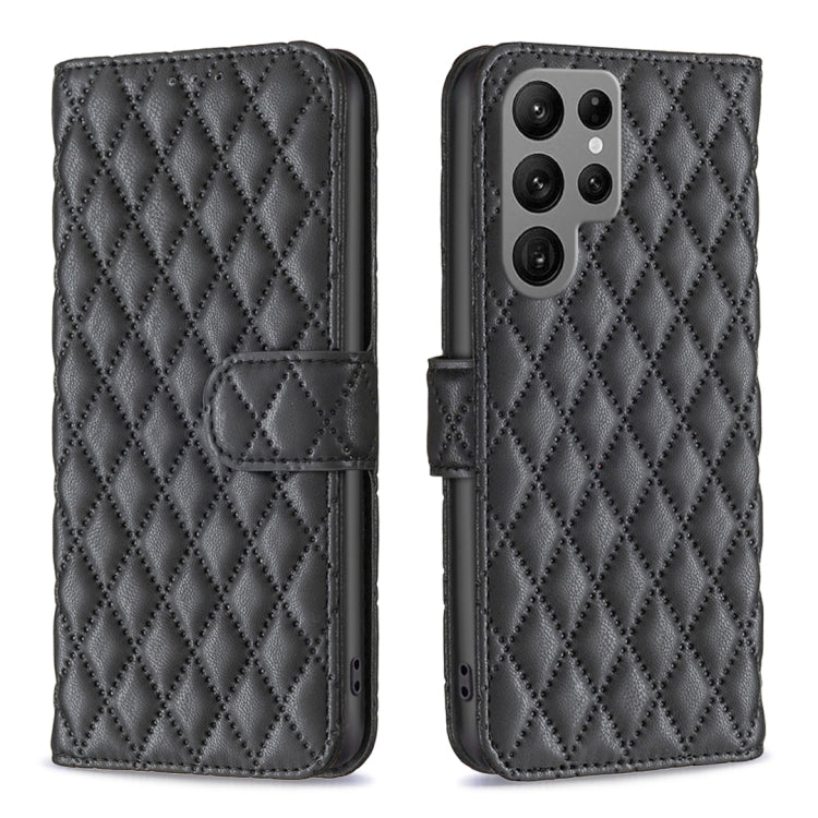 Diamond Lattice Wallet Flip Leather Phone Case, For Samsung Galaxy S25 Ultra 5G, For Samsung Galaxy S24 FE 5G