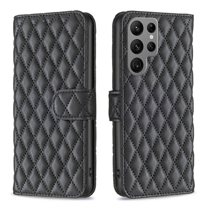Diamond Lattice Wallet Flip Leather Phone Case, For Samsung Galaxy S25 Ultra 5G, For Samsung Galaxy S24 FE 5G