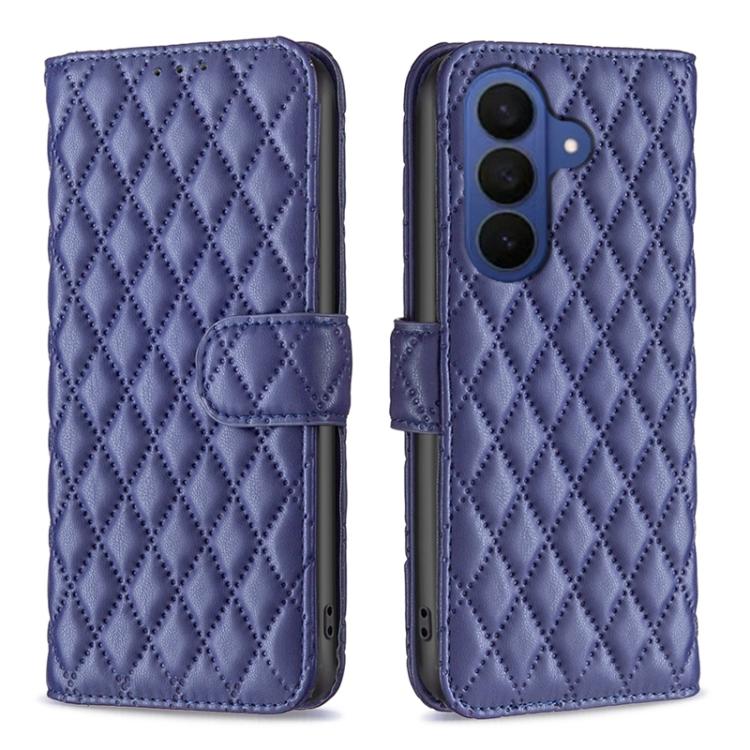 Diamond Lattice Wallet Flip Leather Phone Case, For Samsung Galaxy S26+ 5G, For Samsung Galaxy S26 Ultra 5G, For Samsung Galaxy S26 5G, For Samsung Galaxy S25 5G