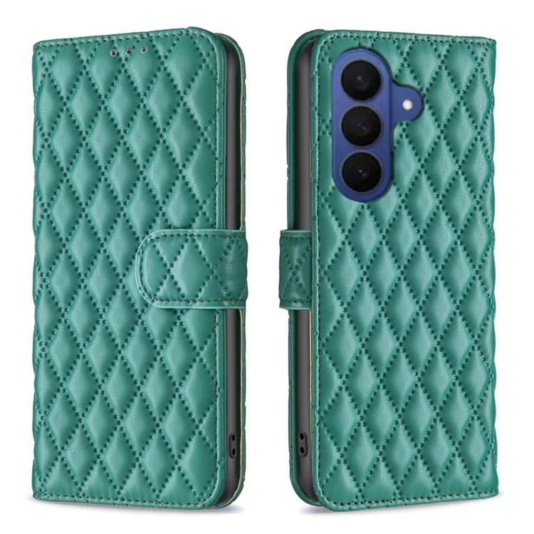 Diamond Lattice Wallet Flip Leather Phone Case, For Samsung Galaxy S26+ 5G, For Samsung Galaxy S26 Ultra 5G, For Samsung Galaxy S26 5G, For Samsung Galaxy S25 5G