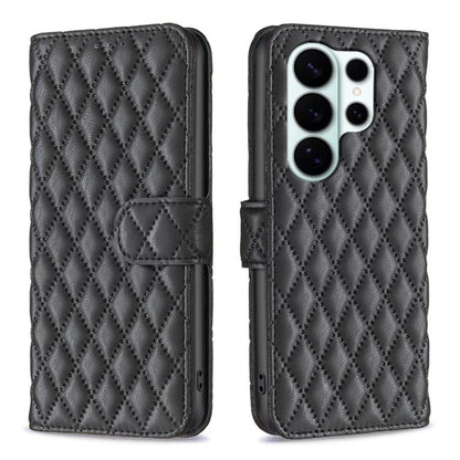 Diamond Lattice Wallet Flip Leather Phone Case, For Galaxy S26 FE 5G, For Samsung Galaxy S26+ 5G, For Samsung Galaxy S26 Ultra 5G, For Samsung Galaxy S26 5G