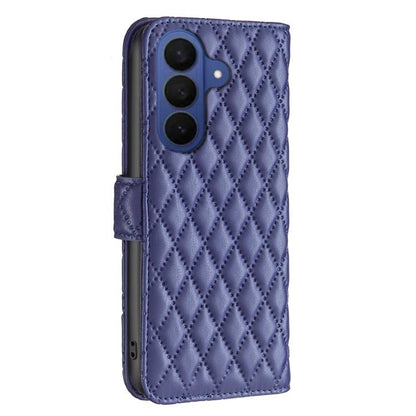 Diamond Lattice Wallet Flip Leather Phone Case, For Samsung Galaxy S26+ 5G, For Samsung Galaxy S26 Ultra 5G, For Samsung Galaxy S26 5G, For Samsung Galaxy S25 5G