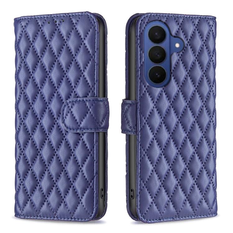 Diamond Lattice Wallet Flip Leather Phone Case, For Galaxy S26 FE 5G, For Samsung Galaxy S26+ 5G, For Samsung Galaxy S26 Ultra 5G, For Samsung Galaxy S26 5G