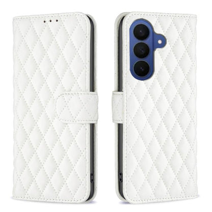 Diamond Lattice Wallet Flip Leather Phone Case, For Samsung Galaxy S26+ 5G, For Samsung Galaxy S26 Ultra 5G, For Samsung Galaxy S26 5G, For Samsung Galaxy S25 5G