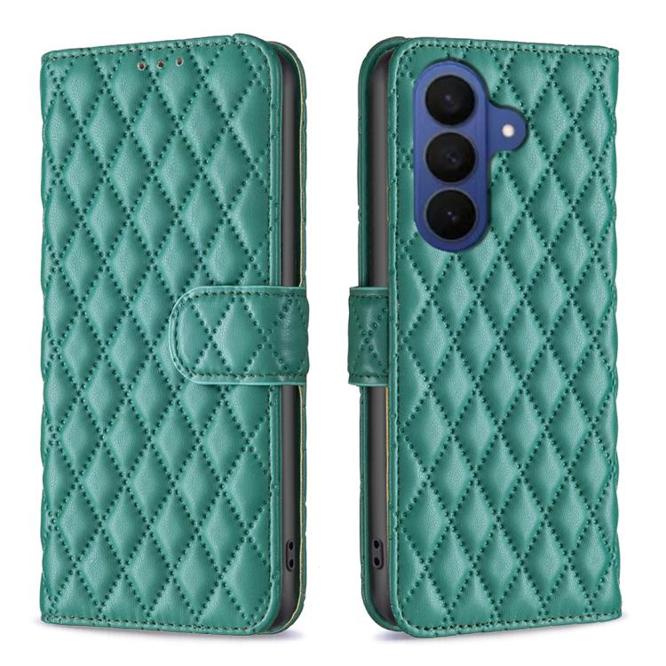 Diamond Lattice Wallet Flip Leather Phone Case, For Samsung Galaxy S26+ 5G, For Samsung Galaxy S26 Ultra 5G, For Samsung Galaxy S26 5G, For Samsung Galaxy S25 5G