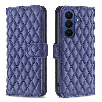 Diamond Lattice Wallet Flip Leather Phone Case, For Galaxy S26 FE 5G, For Samsung Galaxy S26+ 5G, For Samsung Galaxy S26 Ultra 5G, For Samsung Galaxy S26 5G